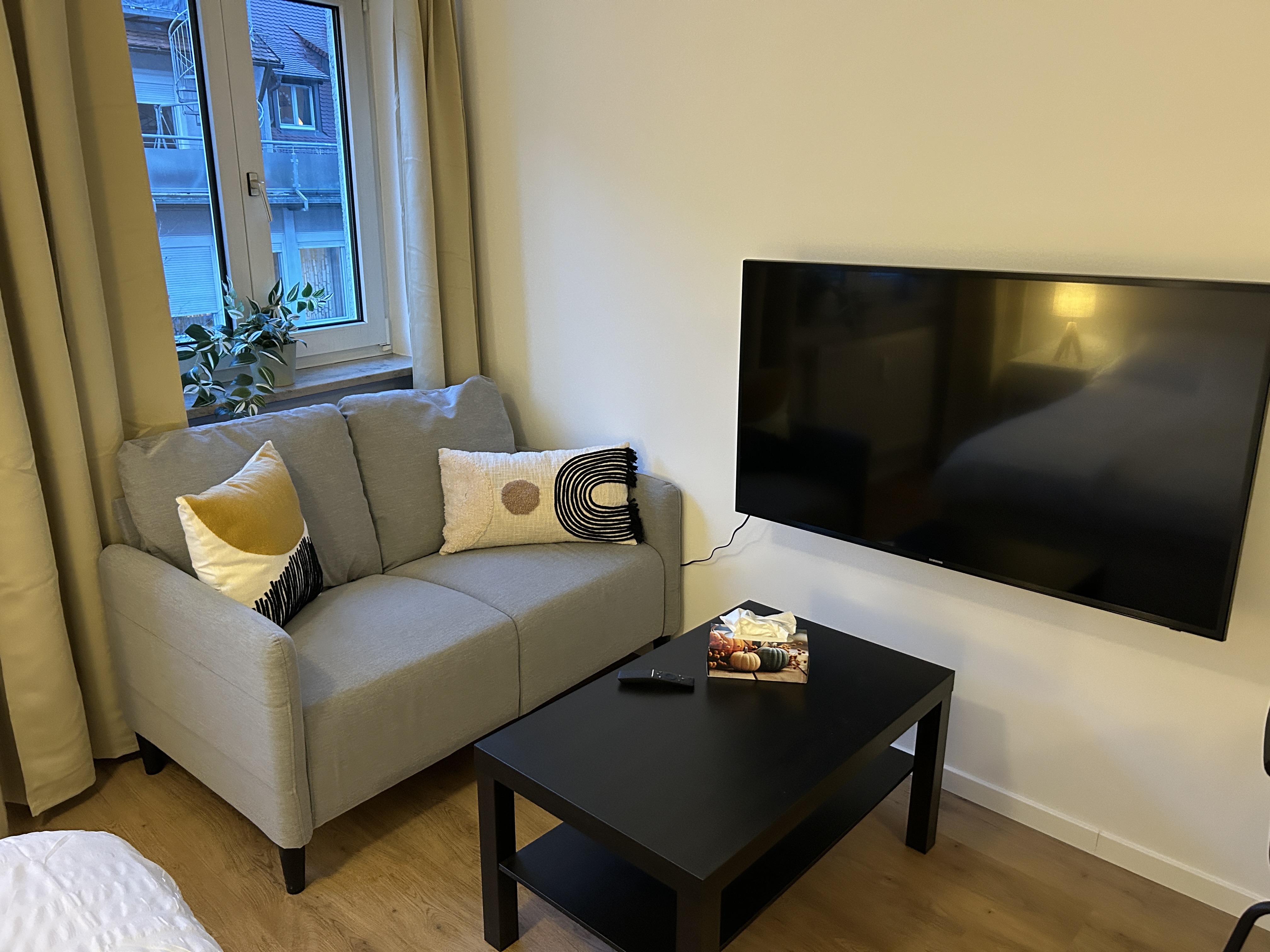 City Studio desk workspace with window views